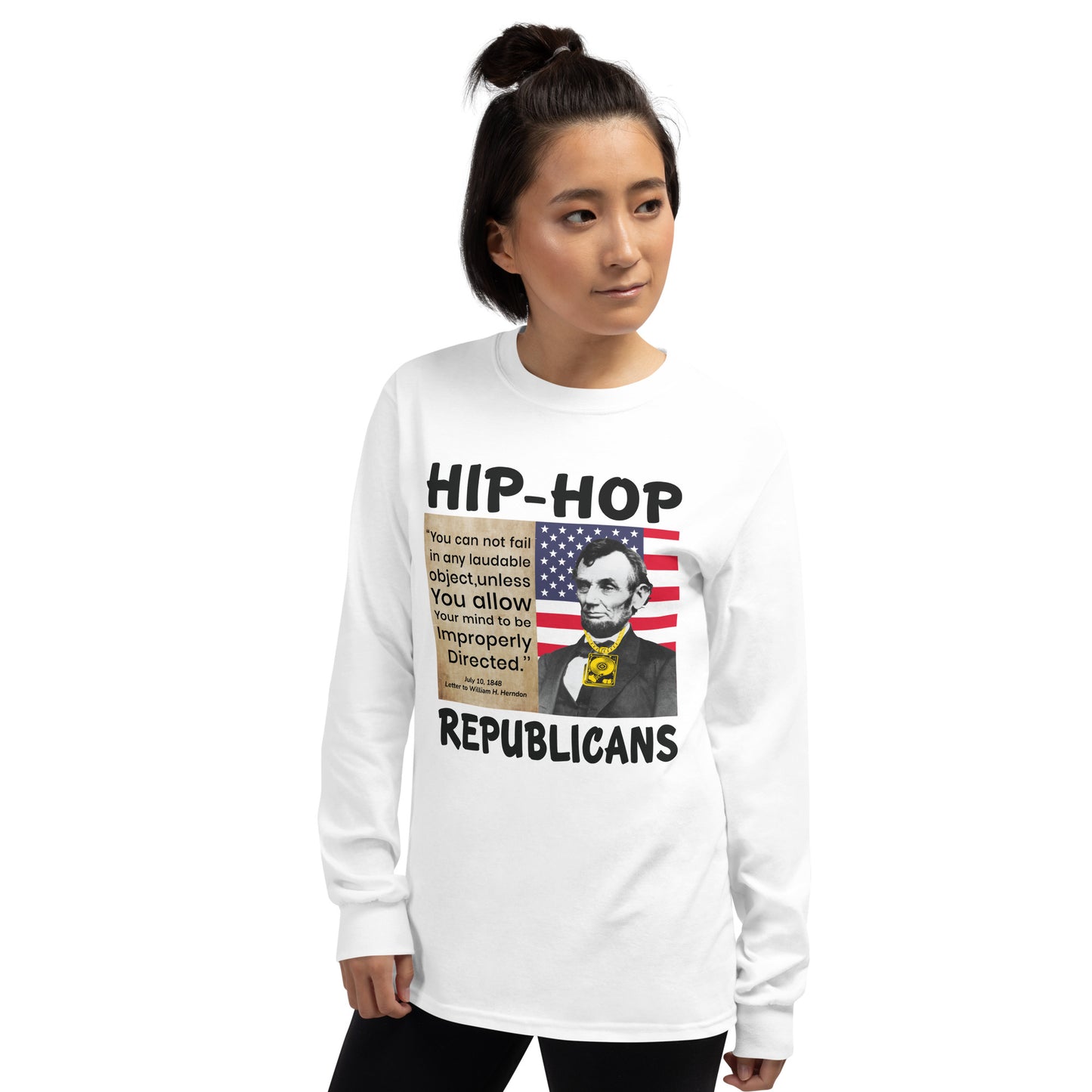 Abraham Lincoln Hip-Hop Republicans Long Sleeve Shirt