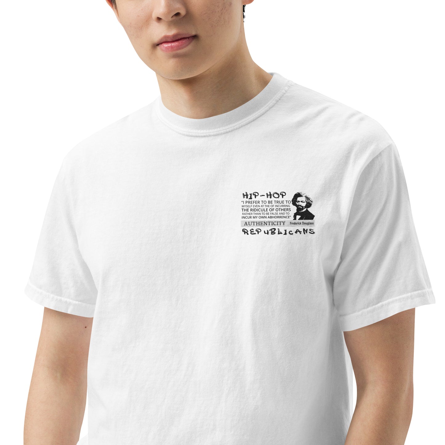Embroidery Frederick Douglass T-Shirt Design