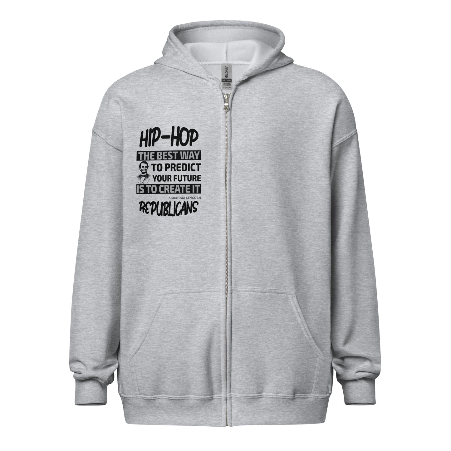 Abraham Lincoln Quotes Hip-Hop Republicans Zipper Jacket