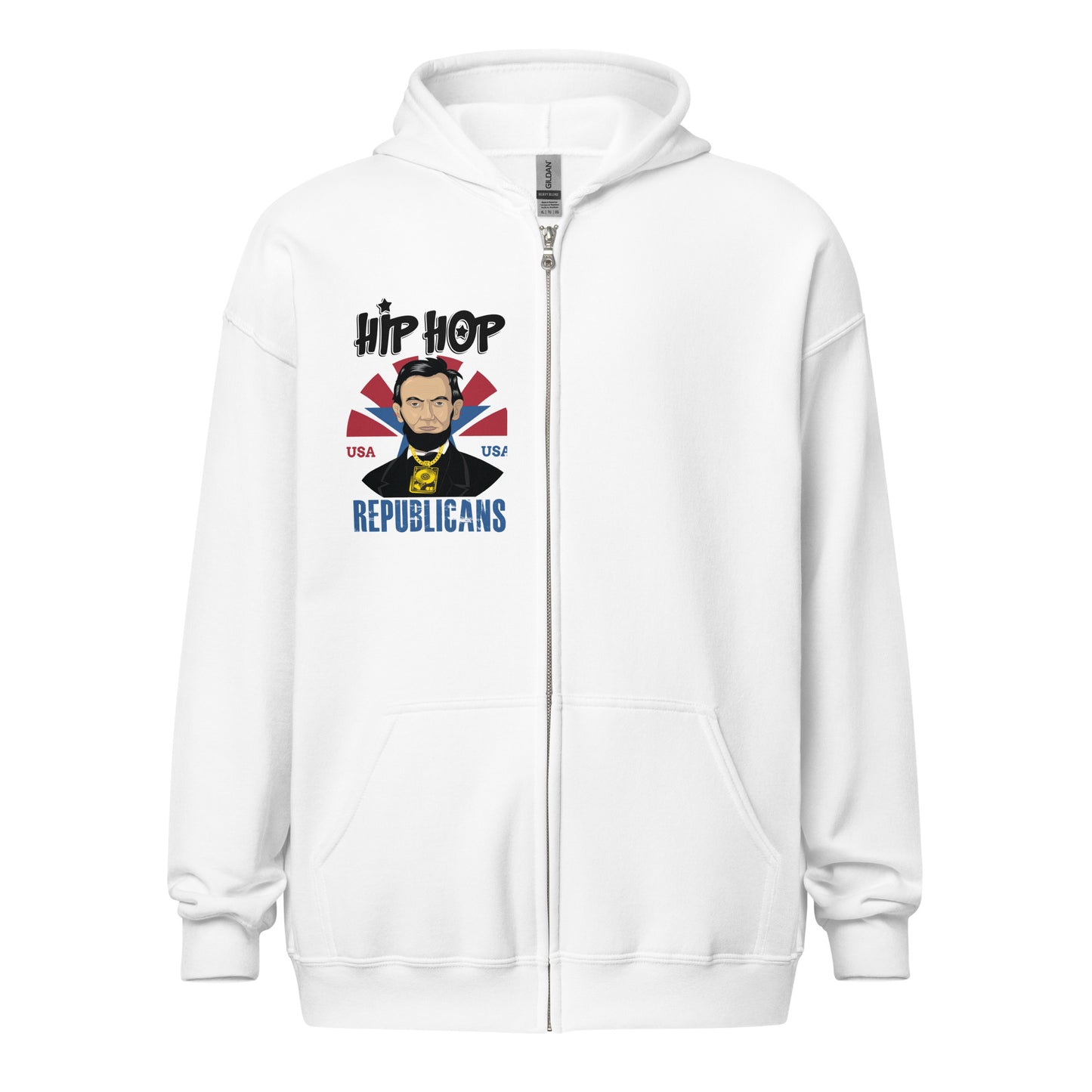 Abraham Lincoln Hip-Hop Republicans Zipper Jacket