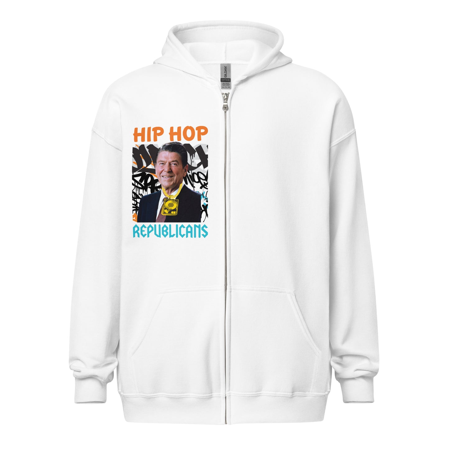 Ronald Reagan Hip-Hop Republicans Zipper Jacket
