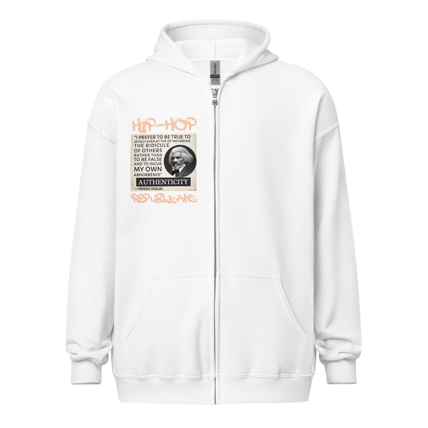 Frederick Douglass Quotes Hip-Hop Republicans Zipper Jacket