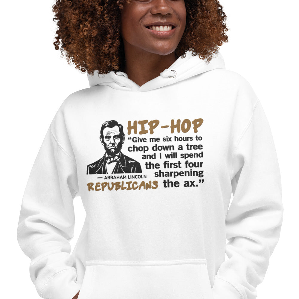 Embroidery Abraham Lincoln Hip-Hop Republicans Hoodie Design