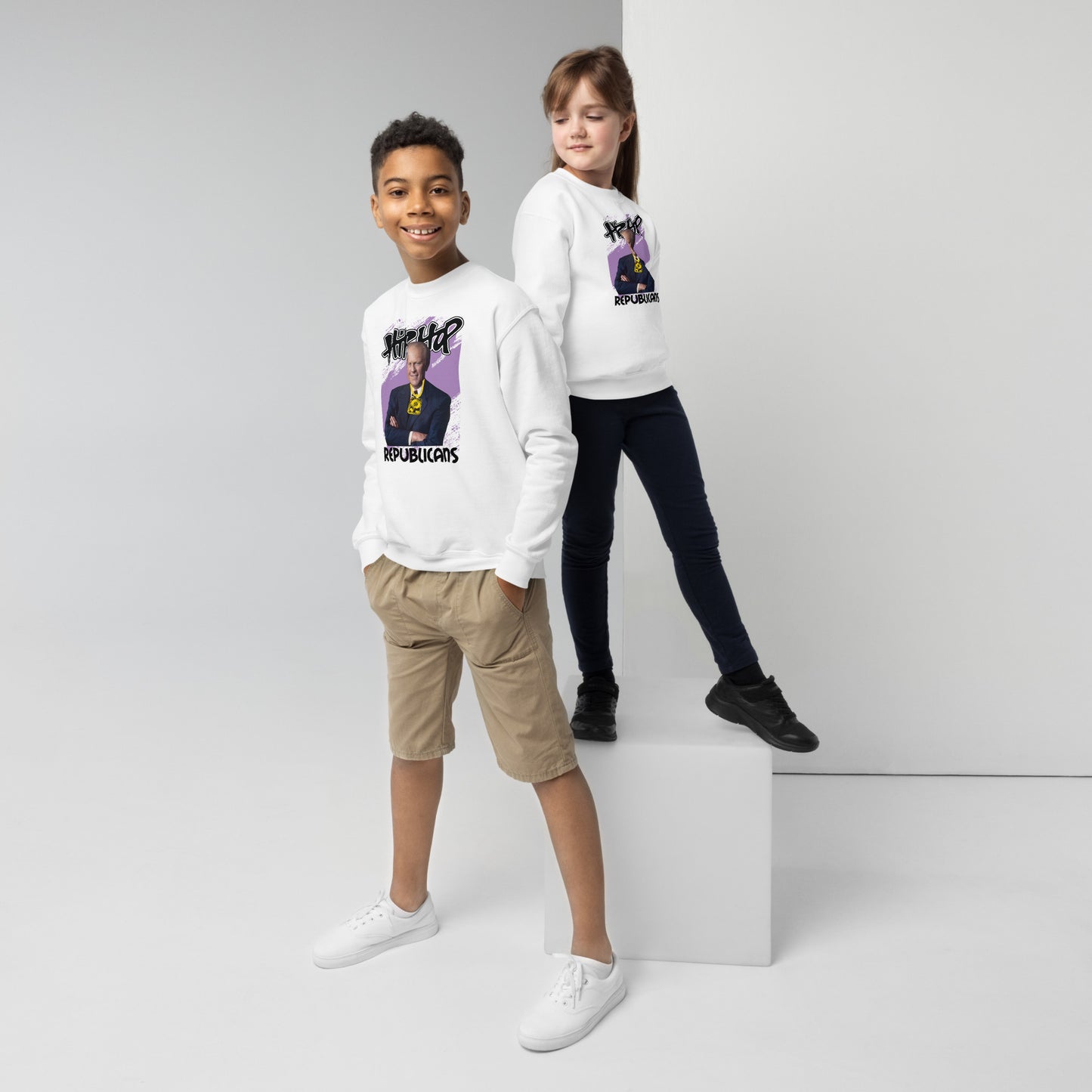 Gerald Ford Hip-Hop Republicans Youth crewneck sweatshirt