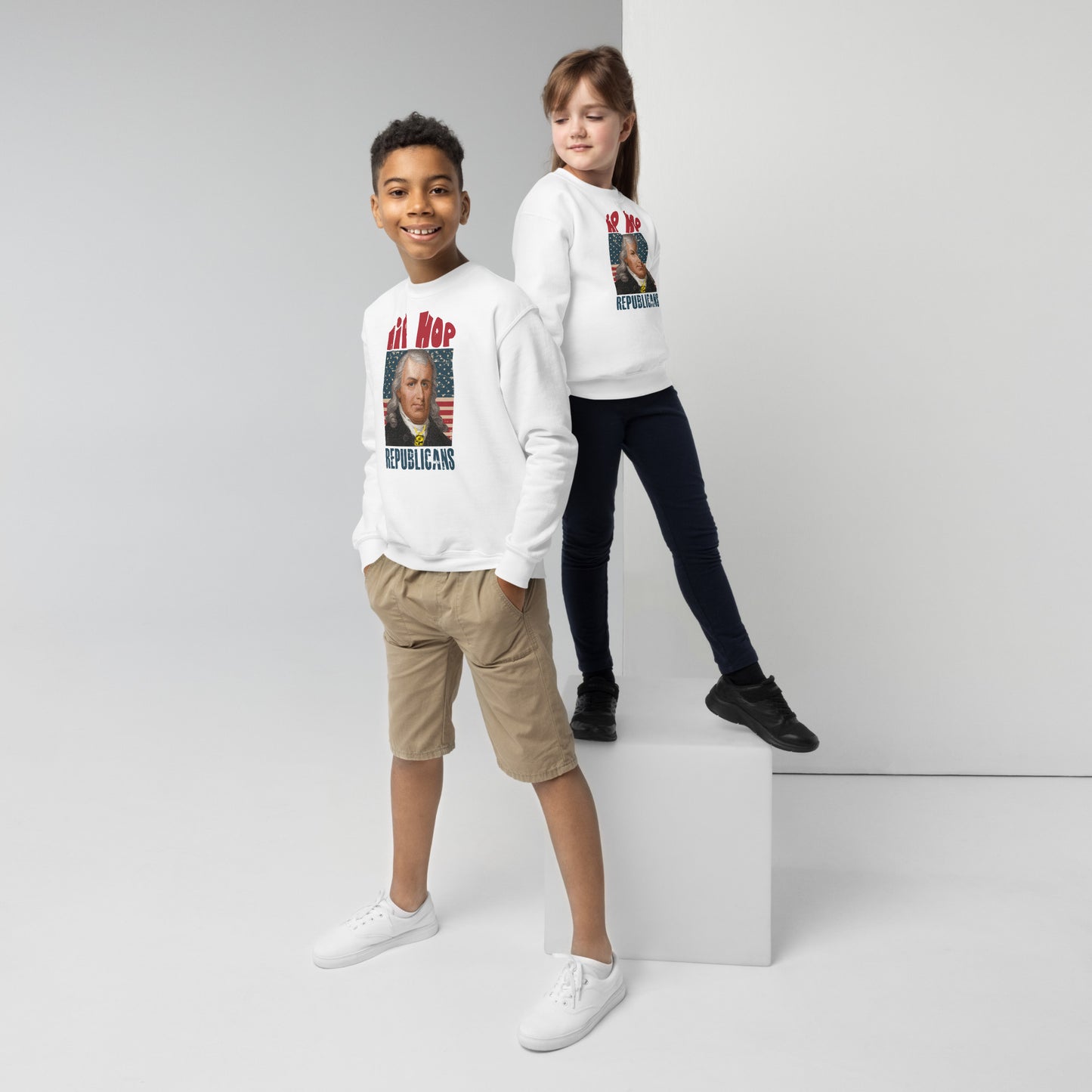 Samuel Chase Hip-Hop Republicans Youth crewneck sweatshirt