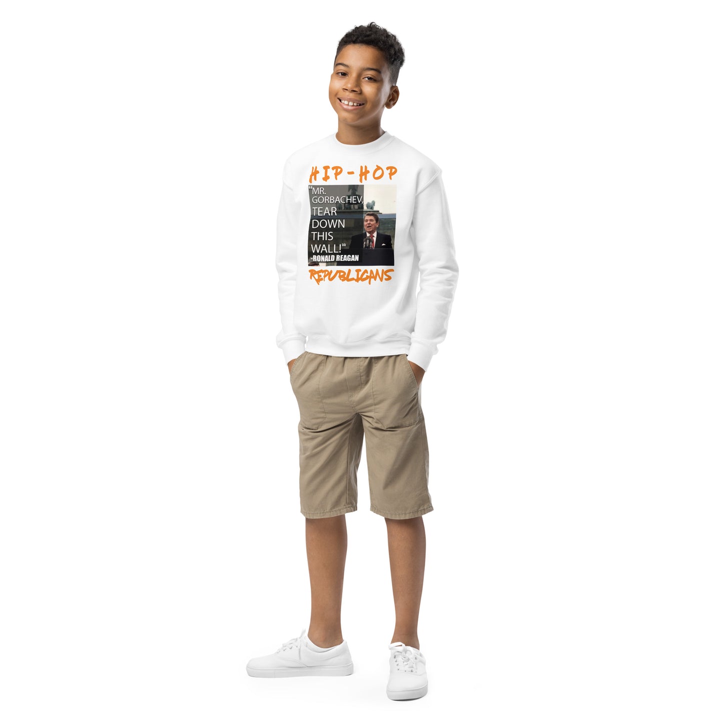 Donald Regan Hip-Hop Republicans Youth crewneck sweatshirt