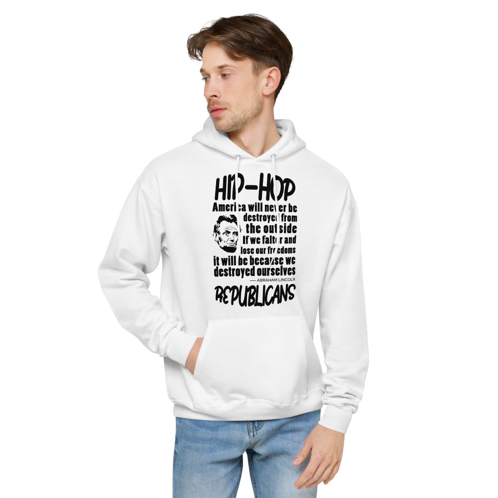Unisex fleece hoodie | Hip-Hop Republicans