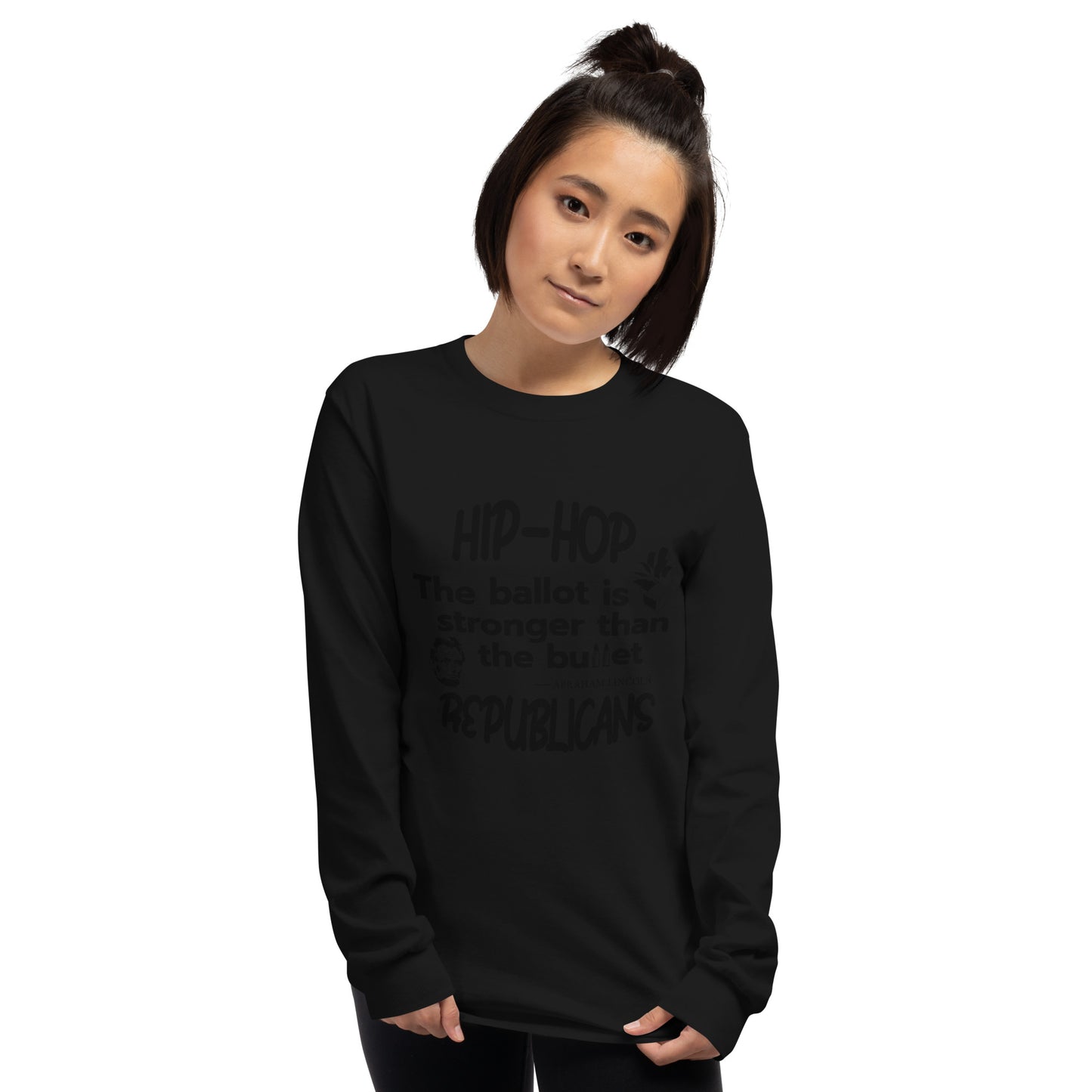 Abraham Lincoln Hip-Hop Republicans Long Sleeve Shirt