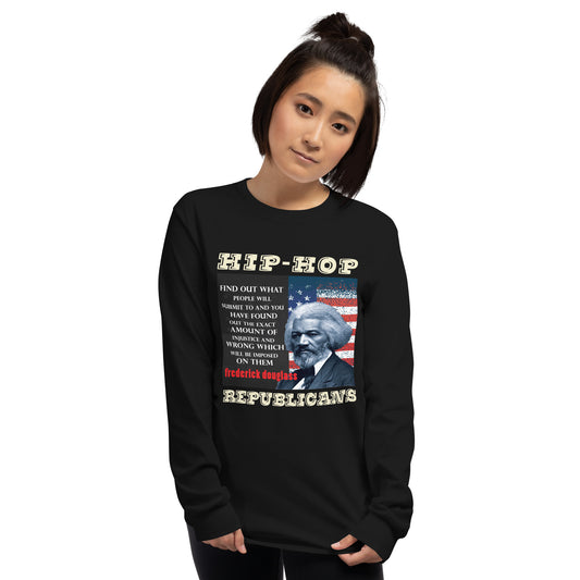 Frederick Douglass Hip-Hop Republicans Long Sleeve Shirt