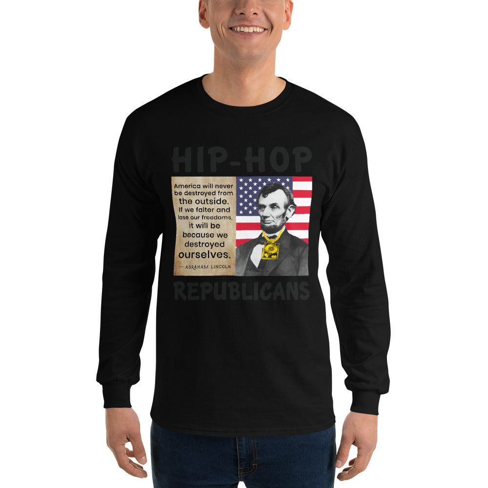 Abraham Lincoln Hip-Hop Republicans Long Sleeve Shirt