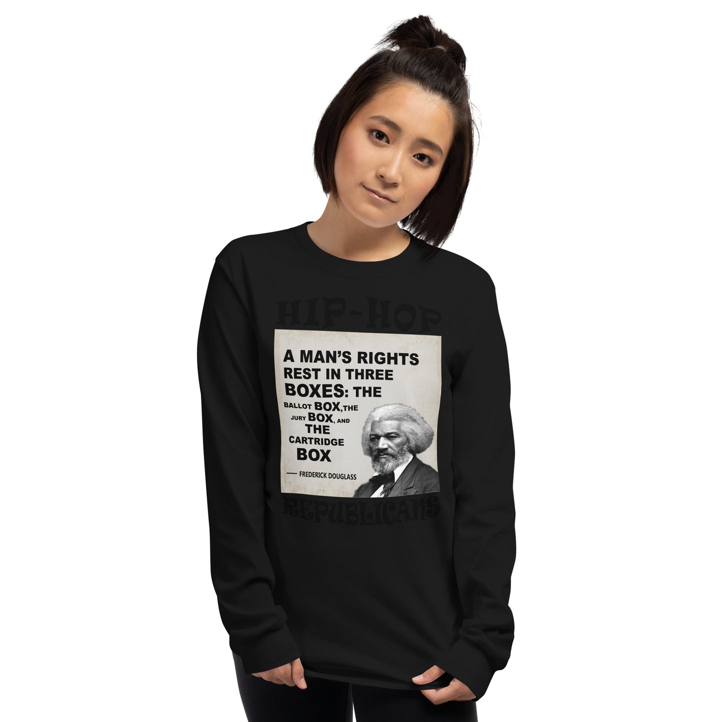 Frederick Douglass Hip-Hop Republicans Long Sleeve Shirt