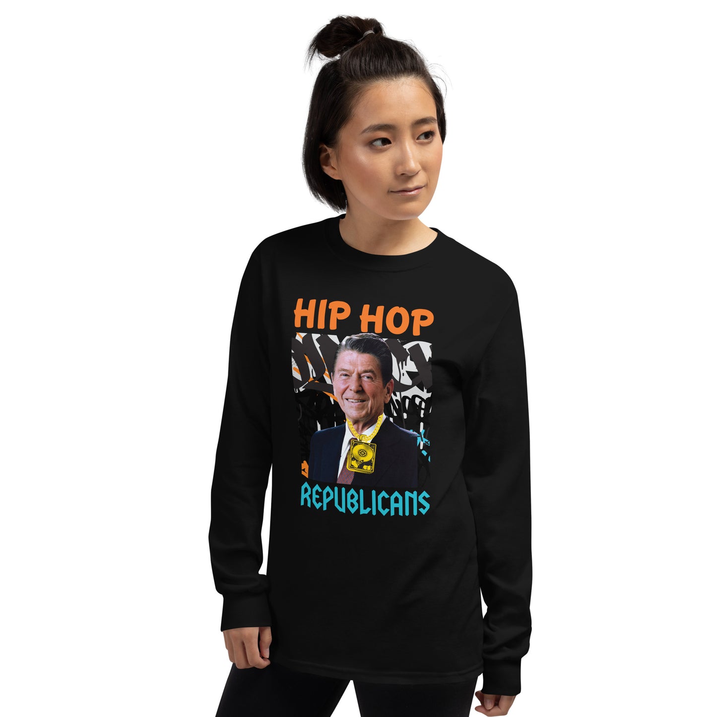 Ronald Reagan Hip-Hop Republicans Long Sleeve Shirt