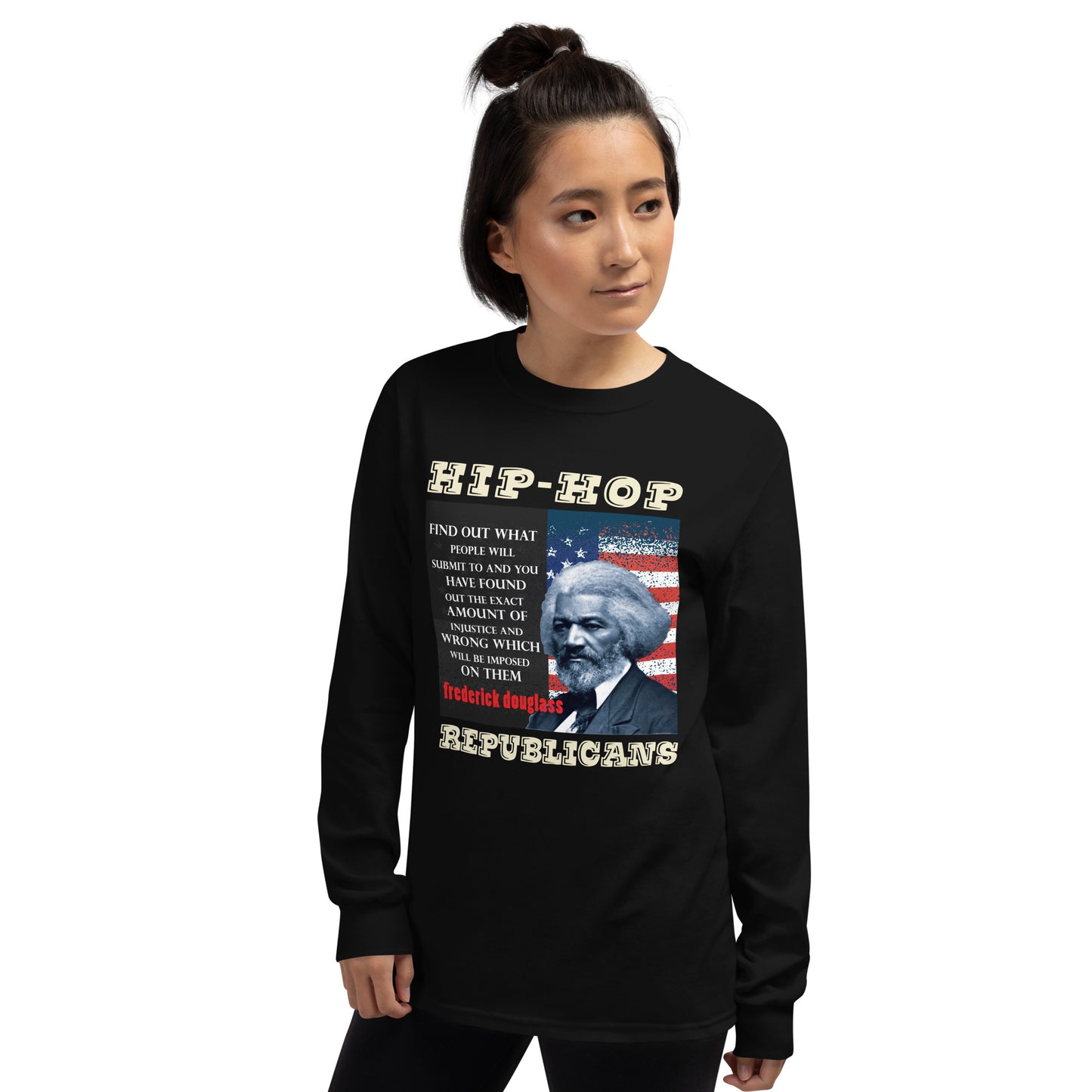 Frederick Douglass Hip-Hop Republicans Long Sleeve Shirt