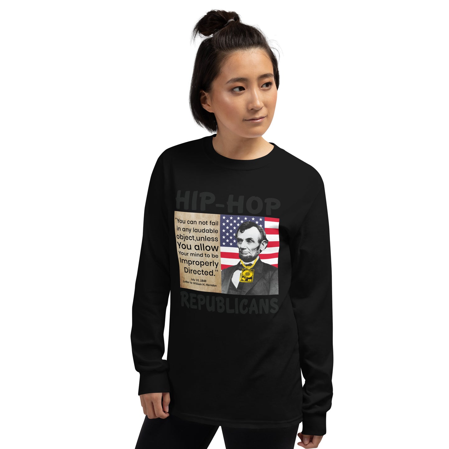Abraham Lincoln Hip-Hop Republicans Long Sleeve Shirt