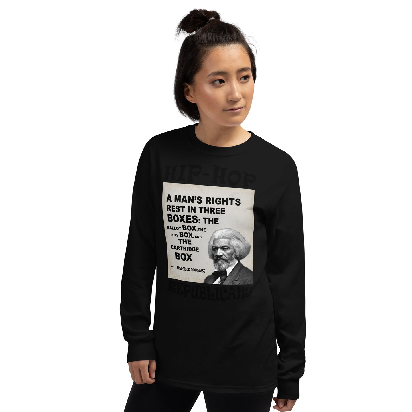 Frederick Douglass Hip-Hop Republicans Long Sleeve Shirt