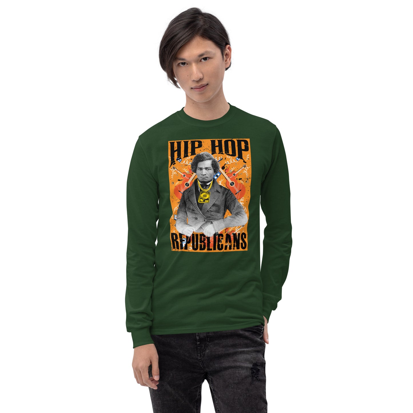 Frederick Douglass Hip-Hop Republicans Long Sleeve Shirt