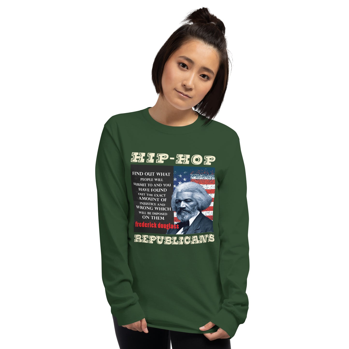 Frederick Douglass Hip-Hop Republicans Long Sleeve Shirt
