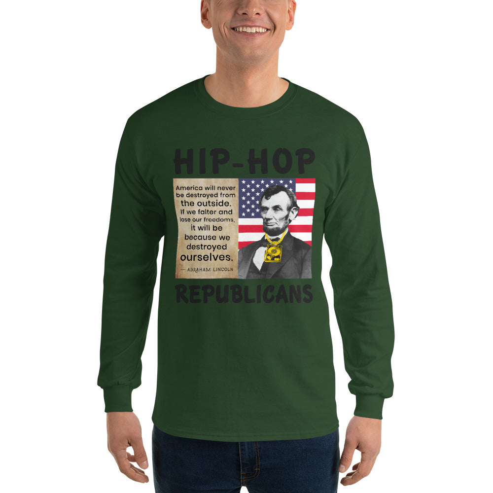 Abraham Lincoln Hip-Hop Republicans Long Sleeve Shirt