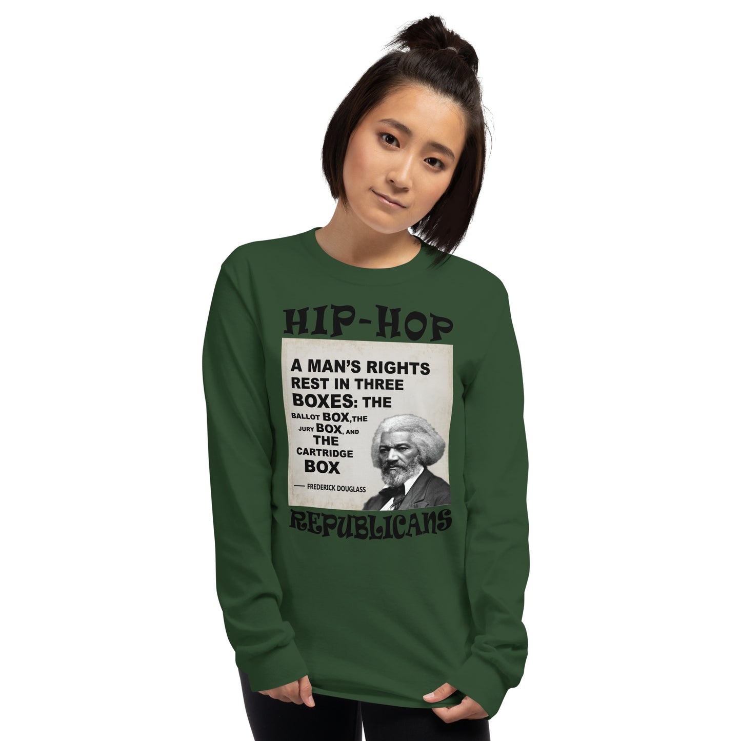 Frederick Douglass Hip-Hop Republicans Long Sleeve Shirt