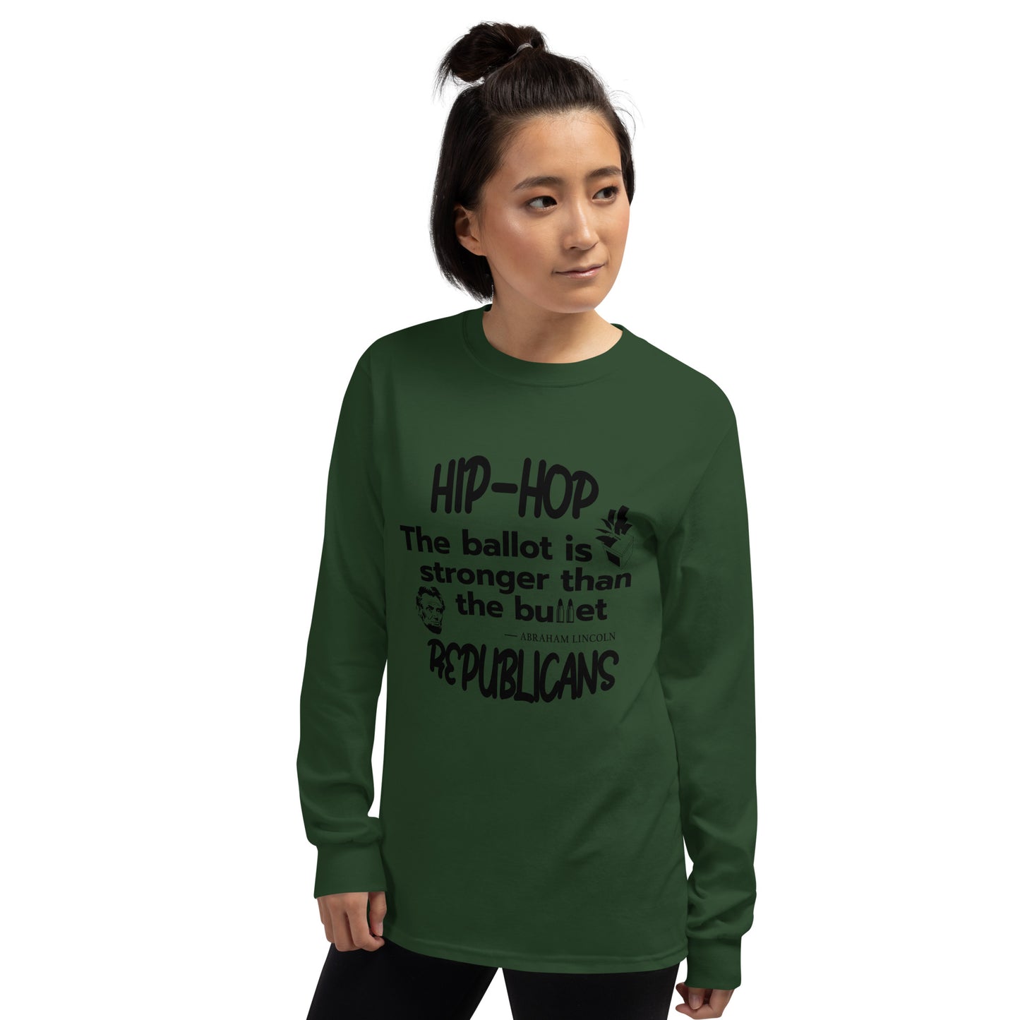 Abraham Lincoln Hip-Hop Republicans Long Sleeve Shirt