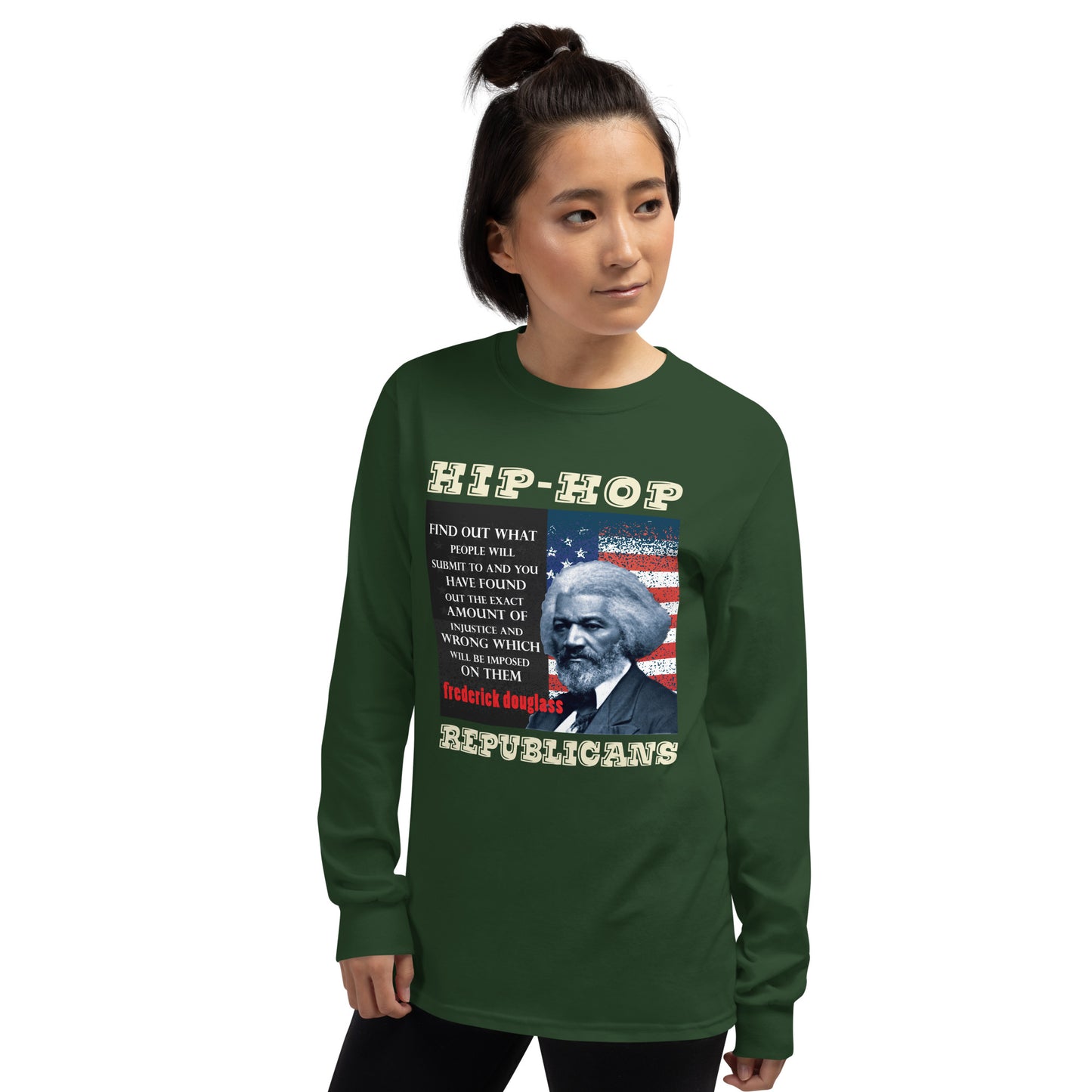 Frederick Douglass Hip-Hop Republicans Long Sleeve Shirt