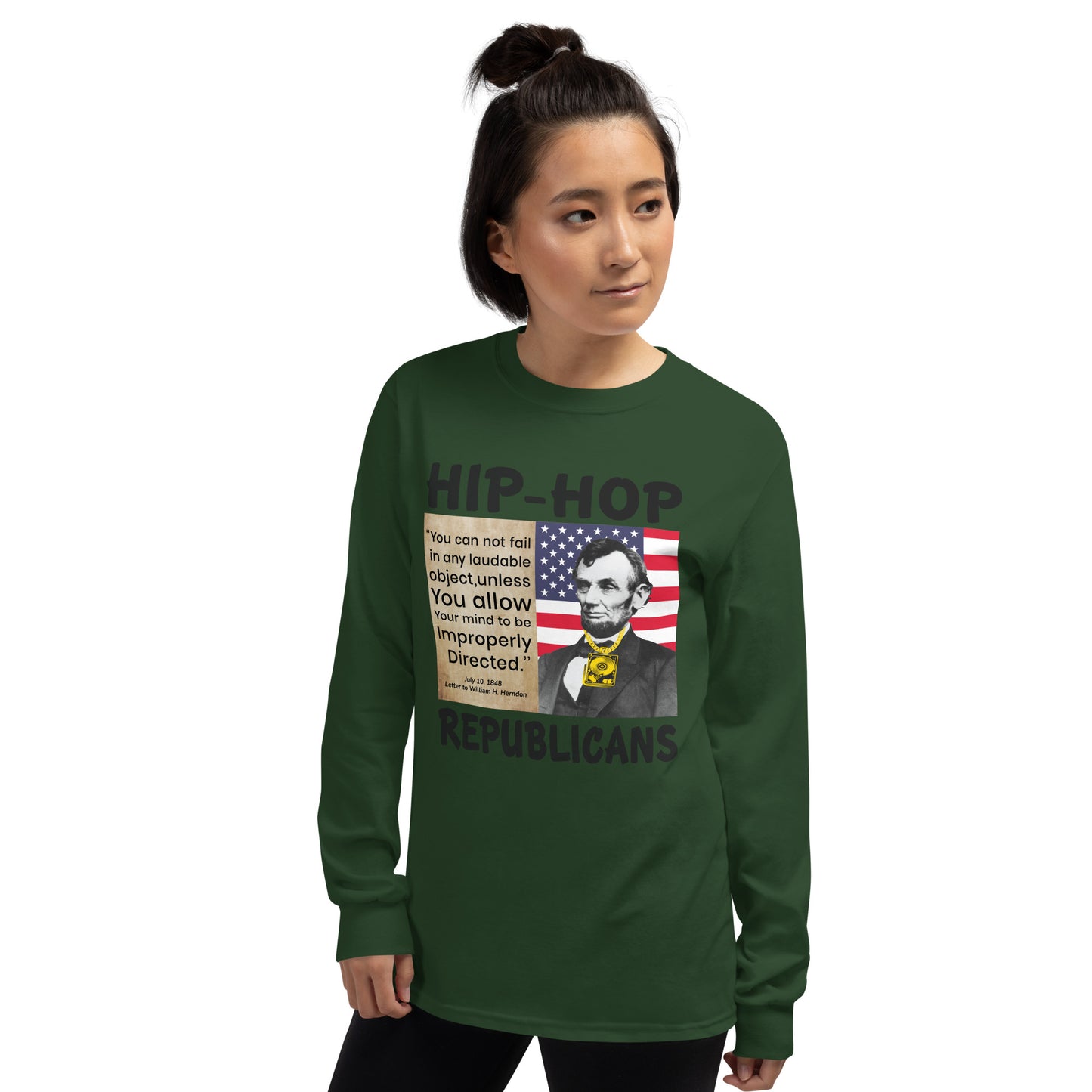 Abraham Lincoln Hip-Hop Republicans Long Sleeve Shirt