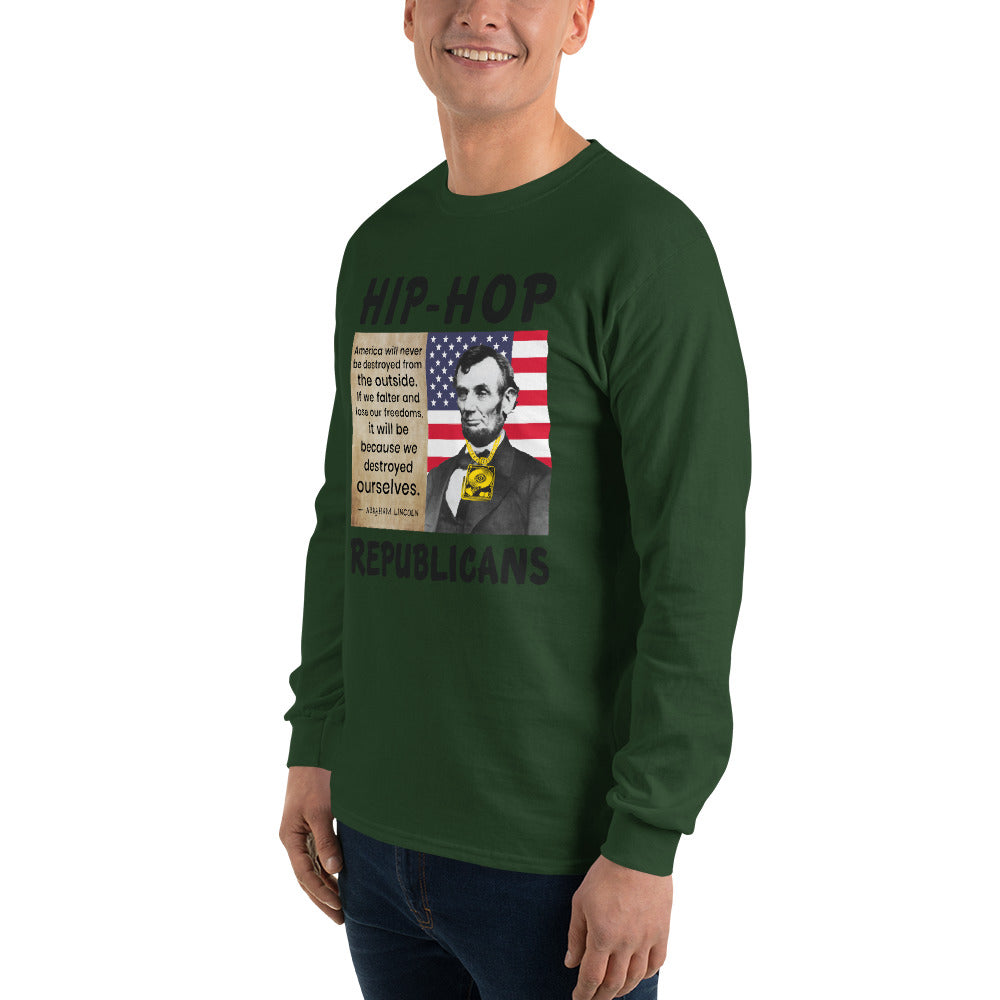 Abraham Lincoln Hip-Hop Republicans Long Sleeve Shirt