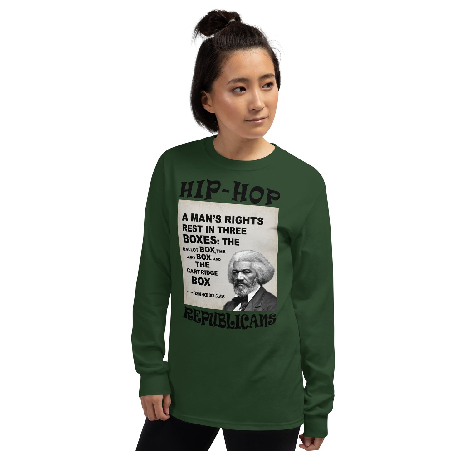 Frederick Douglass Hip-Hop Republicans Long Sleeve Shirt