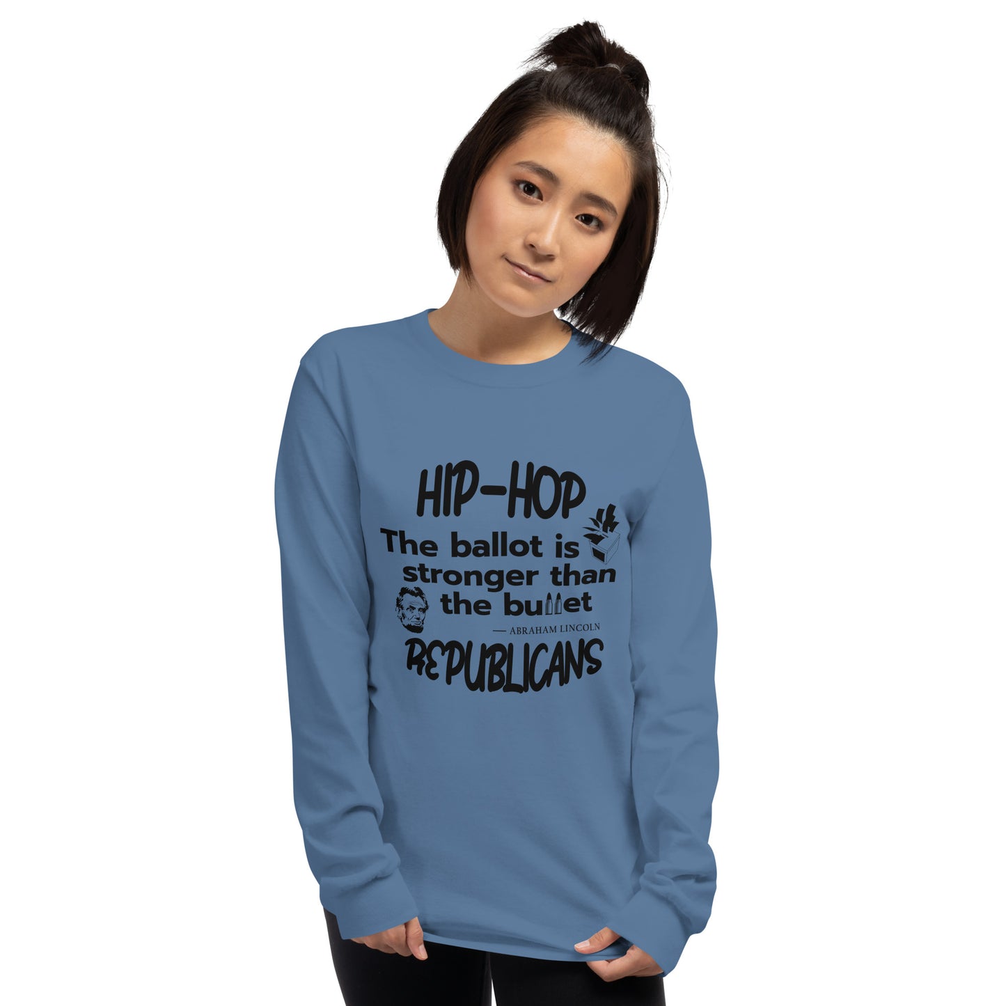 Abraham Lincoln Hip-Hop Republicans Long Sleeve Shirt