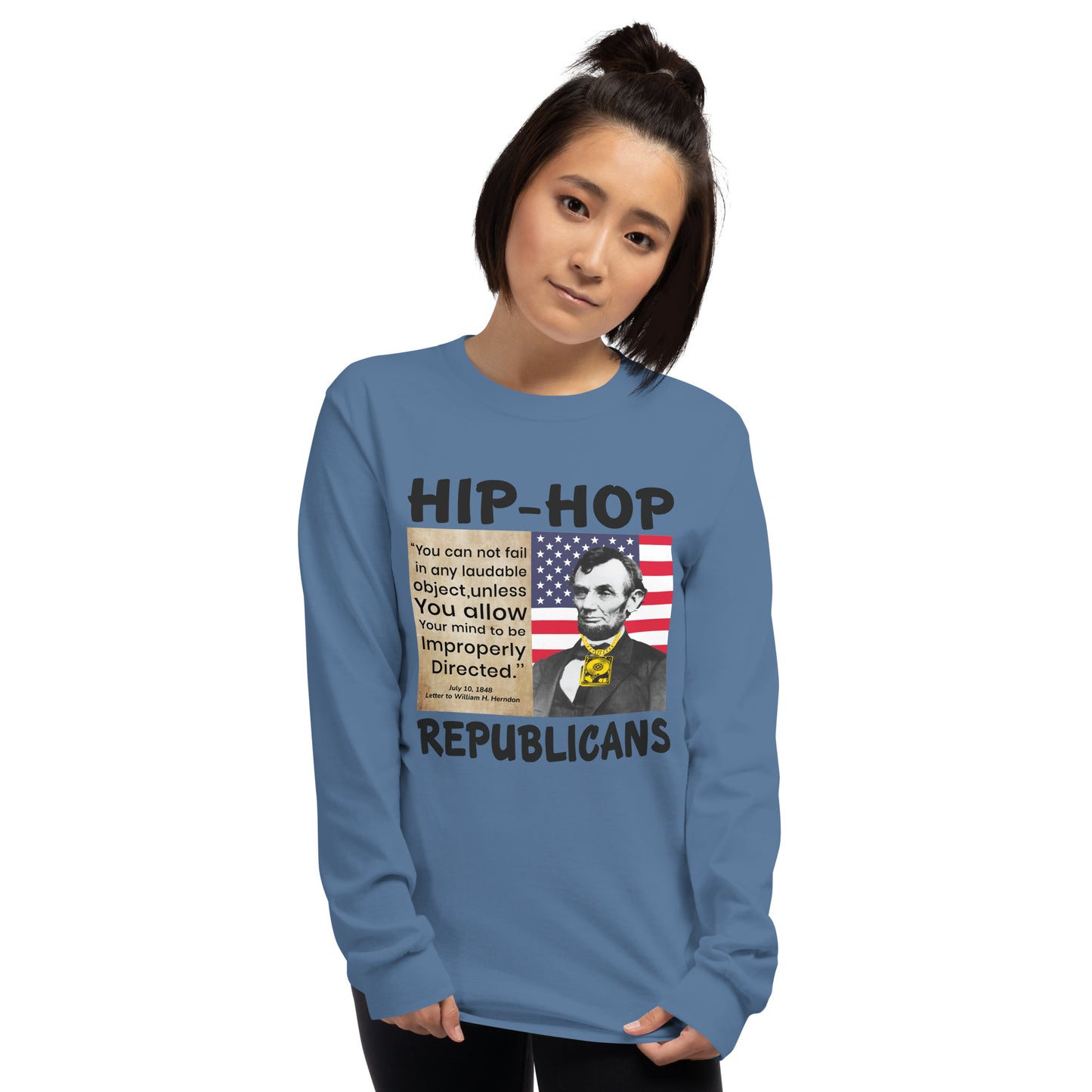 Abraham Lincoln Hip-Hop Republicans Long Sleeve Shirt