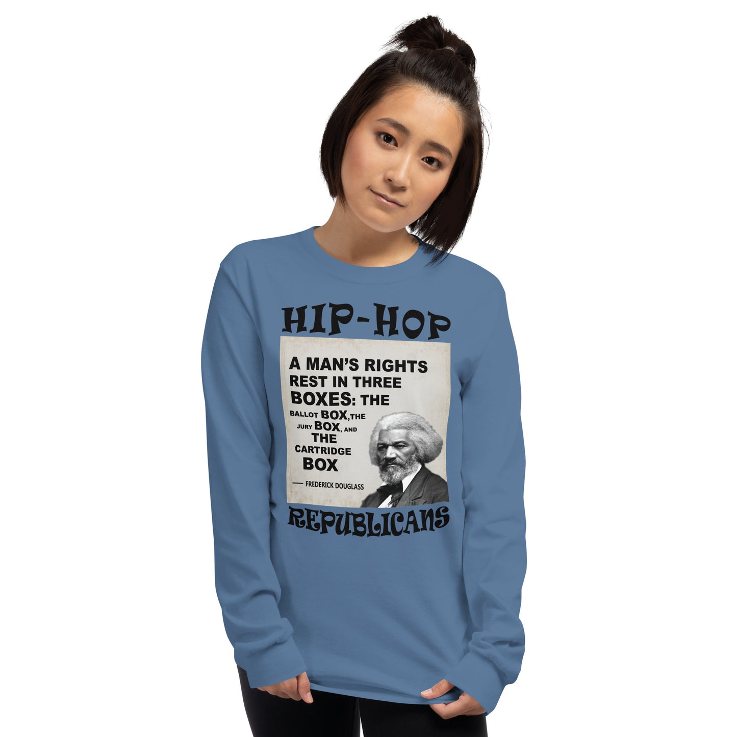 Frederick Douglass Hip-Hop Republicans Long Sleeve Shirt