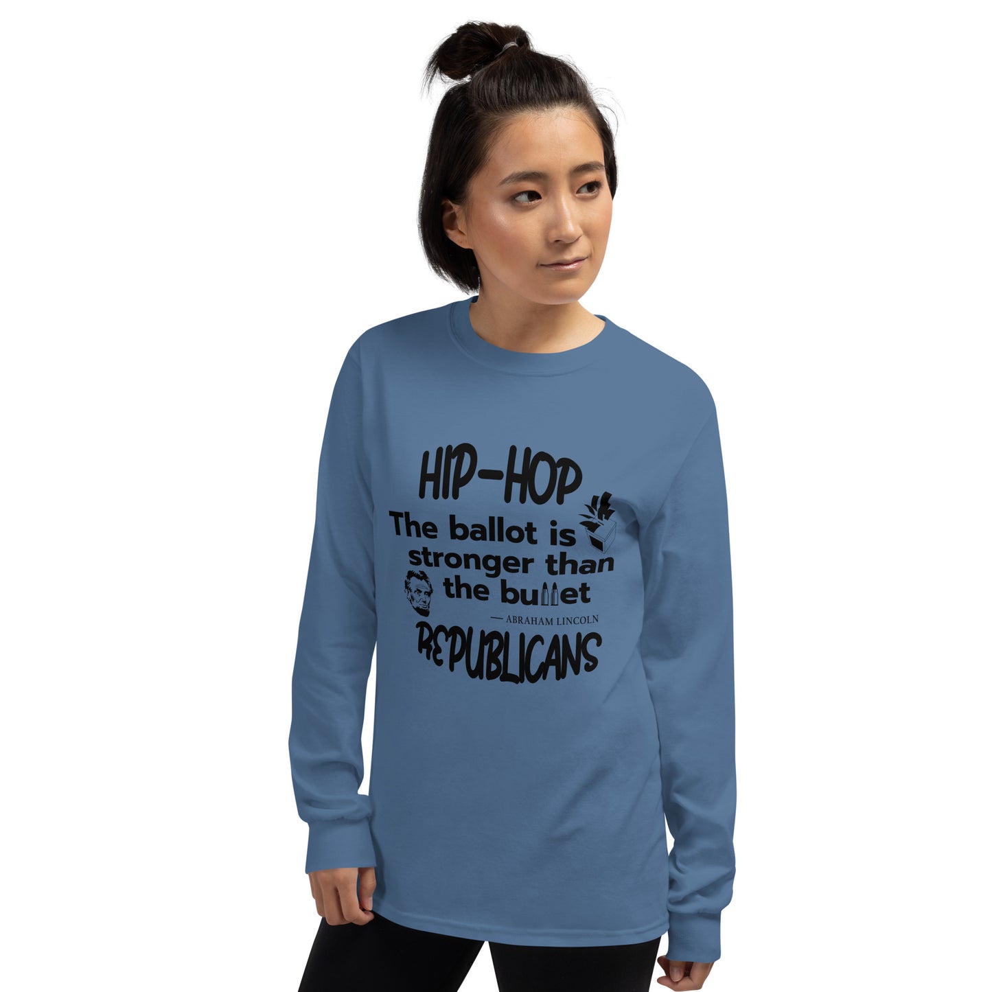 Abraham Lincoln Hip-Hop Republicans Long Sleeve Shirt