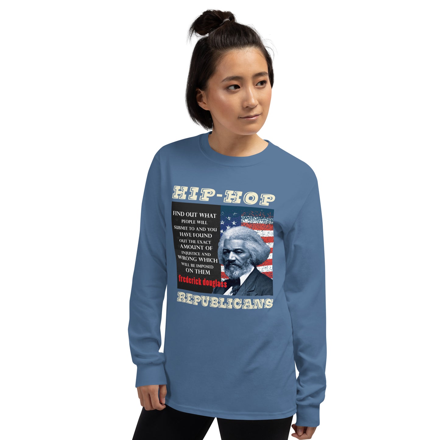 Frederick Douglass Hip-Hop Republicans Long Sleeve Shirt