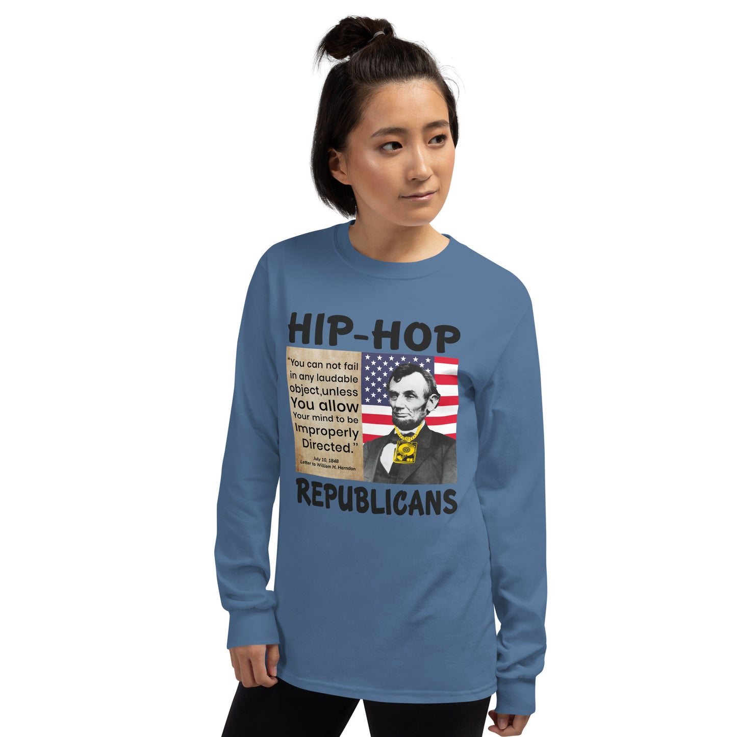 Abraham Lincoln Hip-Hop Republicans Long Sleeve Shirt