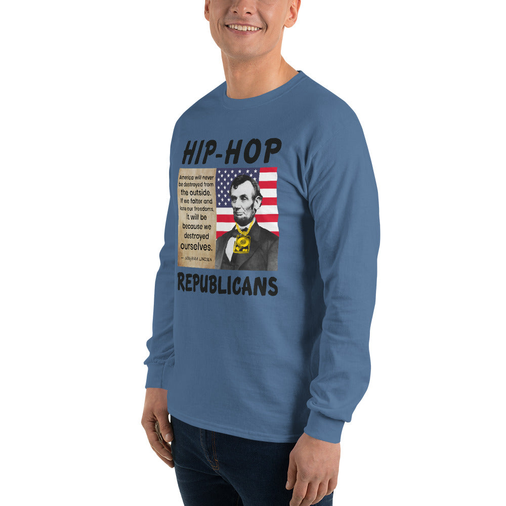 Abraham Lincoln Hip-Hop Republicans Long Sleeve Shirt
