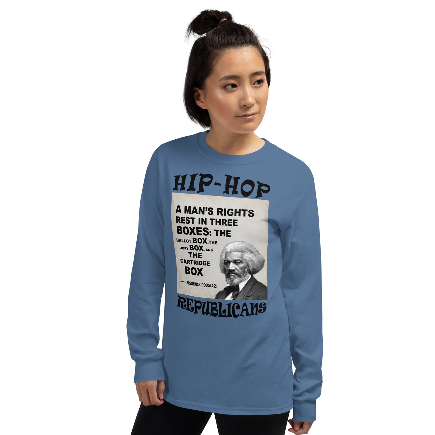Frederick Douglass Hip-Hop Republicans Long Sleeve Shirt