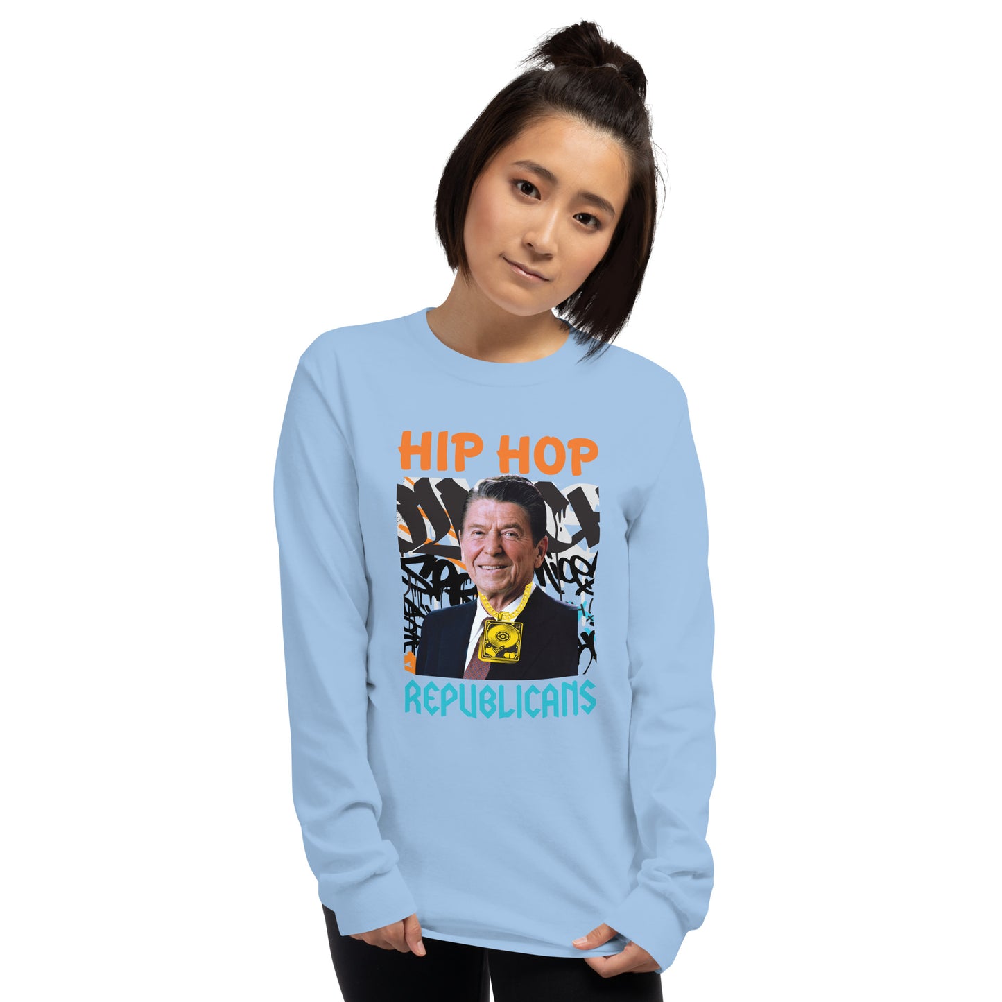 Ronald Reagan Hip-Hop Republicans Long Sleeve Shirt
