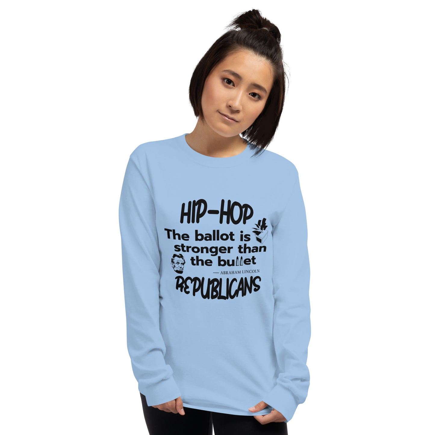 Abraham Lincoln Hip-Hop Republicans Long Sleeve Shirt
