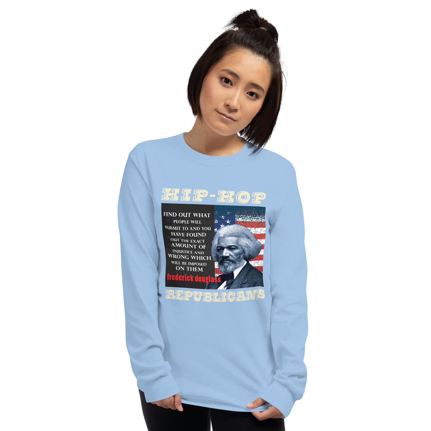 Frederick Douglass Hip-Hop Republicans Long Sleeve Shirt
