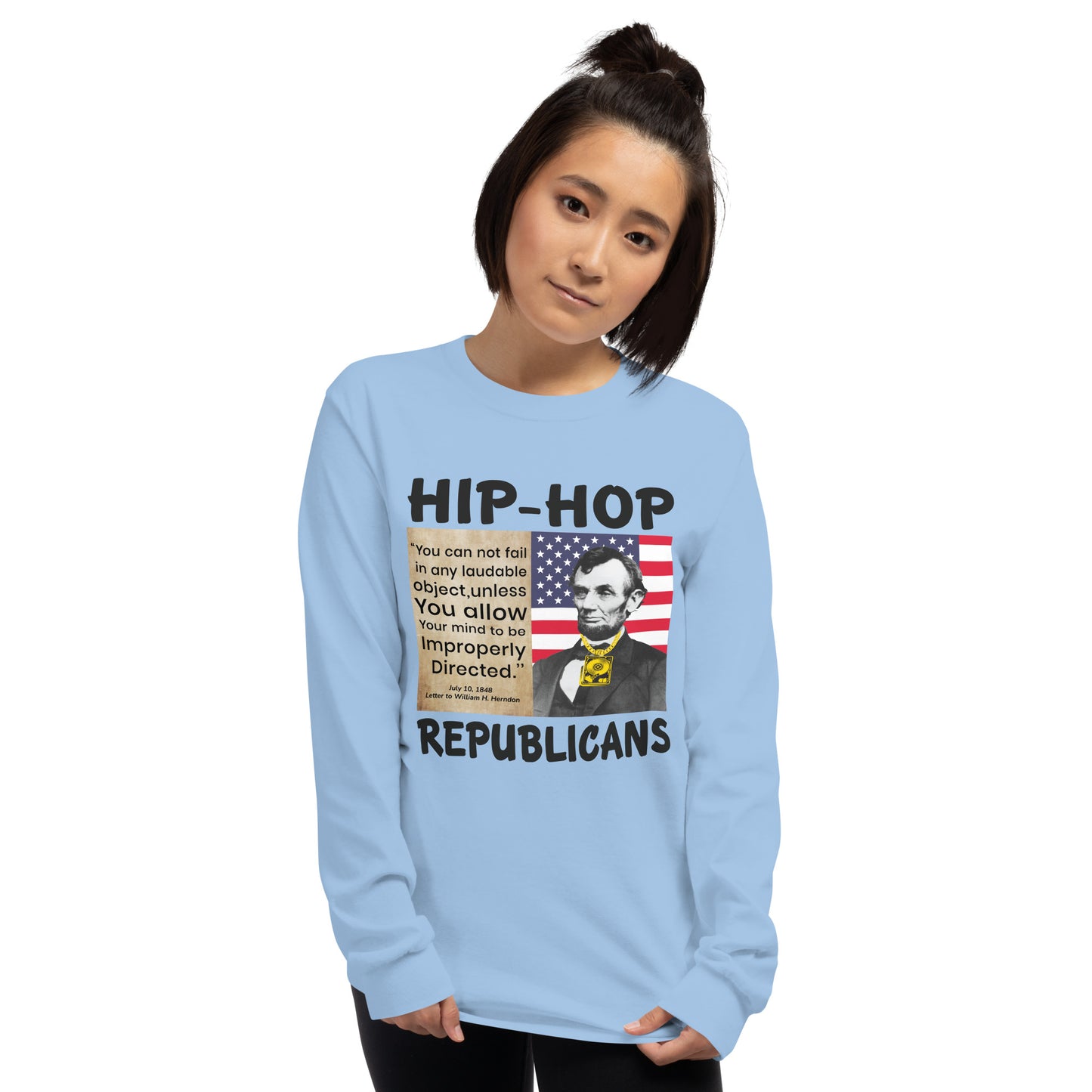 Abraham Lincoln Hip-Hop Republicans Long Sleeve Shirt