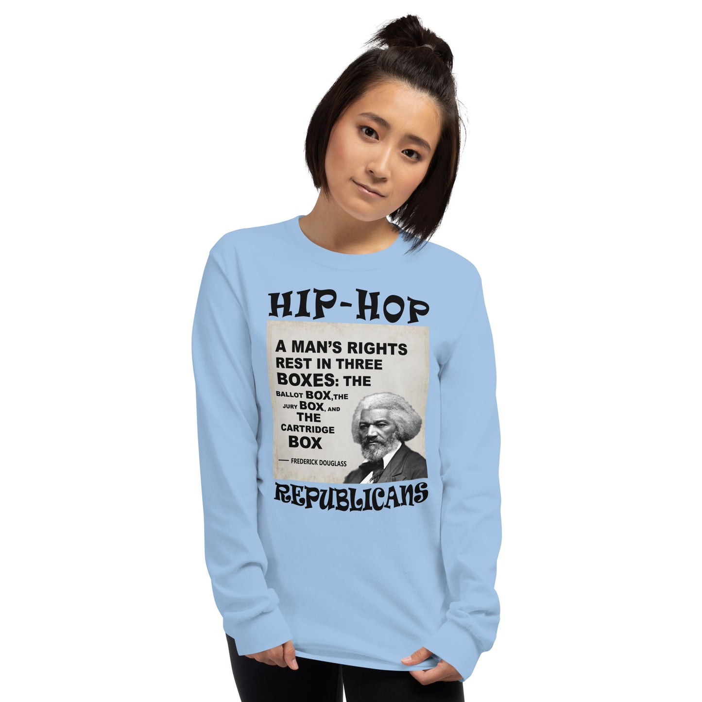 Frederick Douglass Hip-Hop Republicans Long Sleeve Shirt