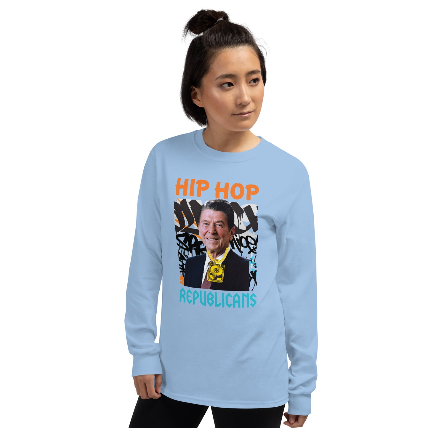 Ronald Reagan Hip-Hop Republicans Long Sleeve Shirt