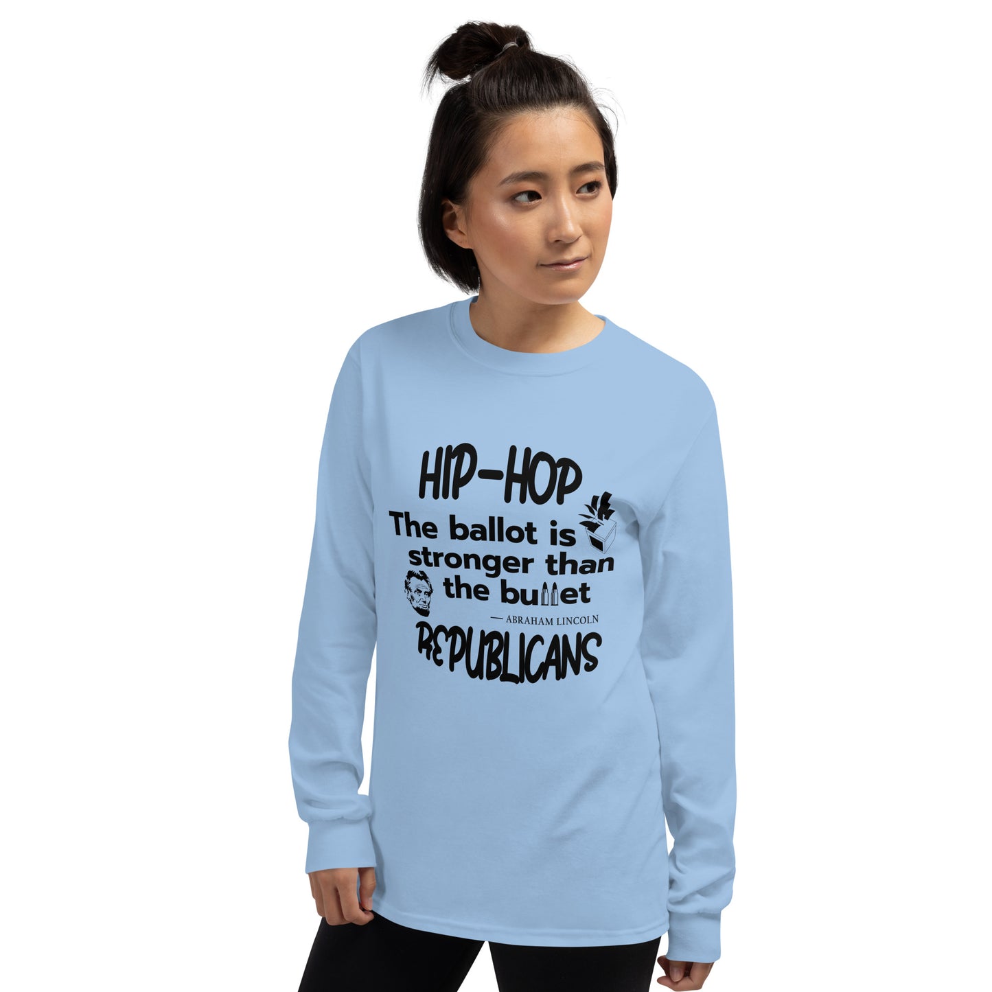 Abraham Lincoln Hip-Hop Republicans Long Sleeve Shirt