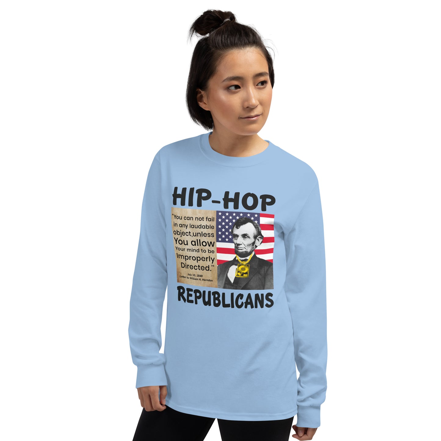 Abraham Lincoln Hip-Hop Republicans Long Sleeve Shirt