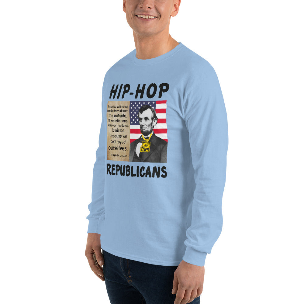 Abraham Lincoln Hip-Hop Republicans Long Sleeve Shirt
