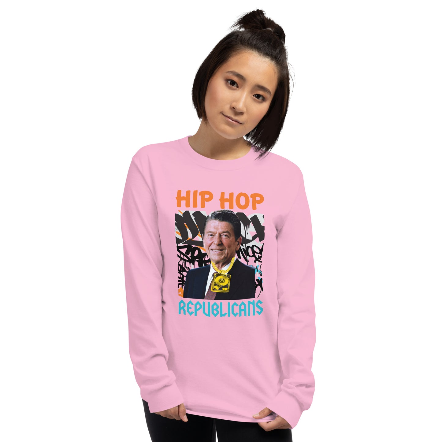 Ronald Reagan Hip-Hop Republicans Long Sleeve Shirt