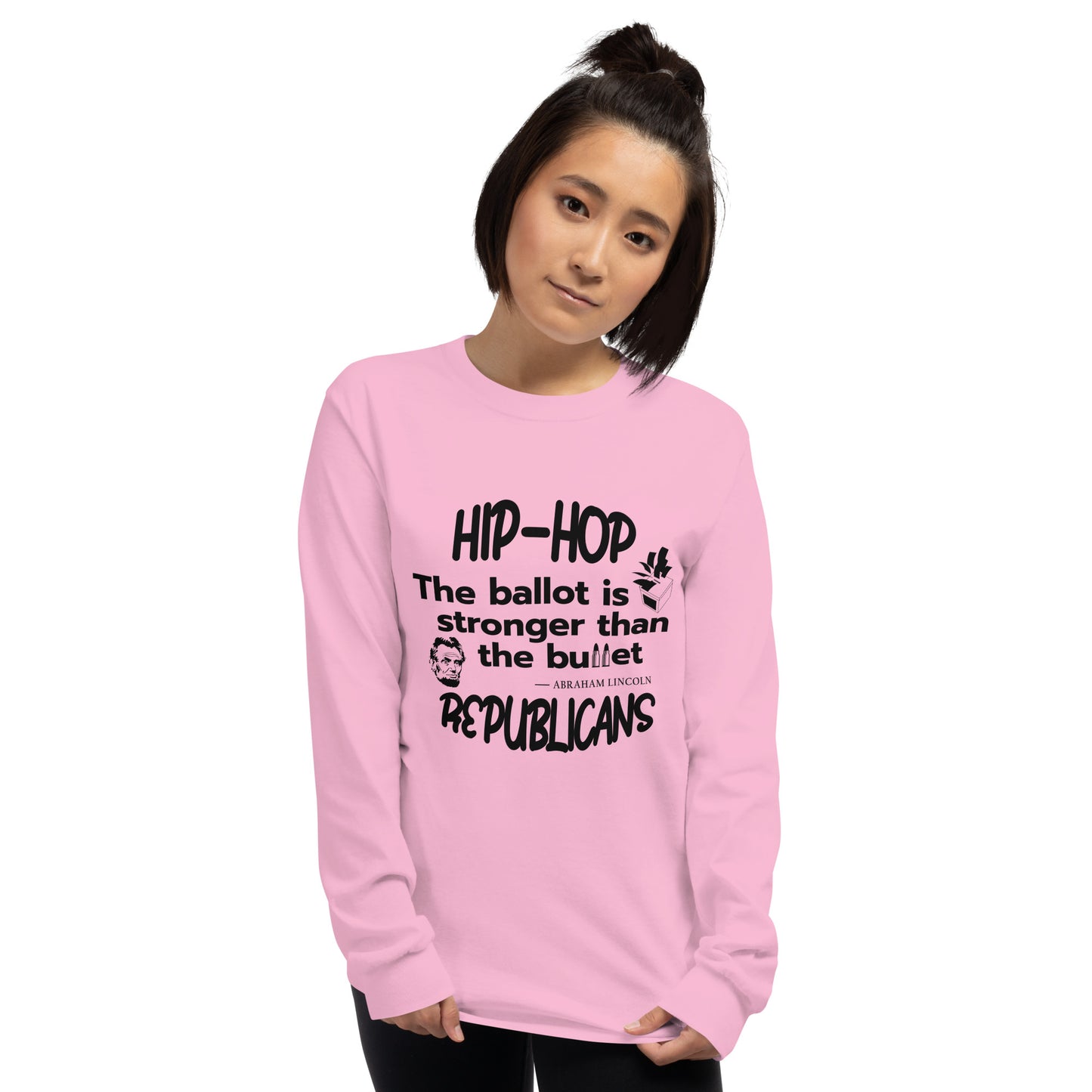 Abraham Lincoln Hip-Hop Republicans Long Sleeve Shirt