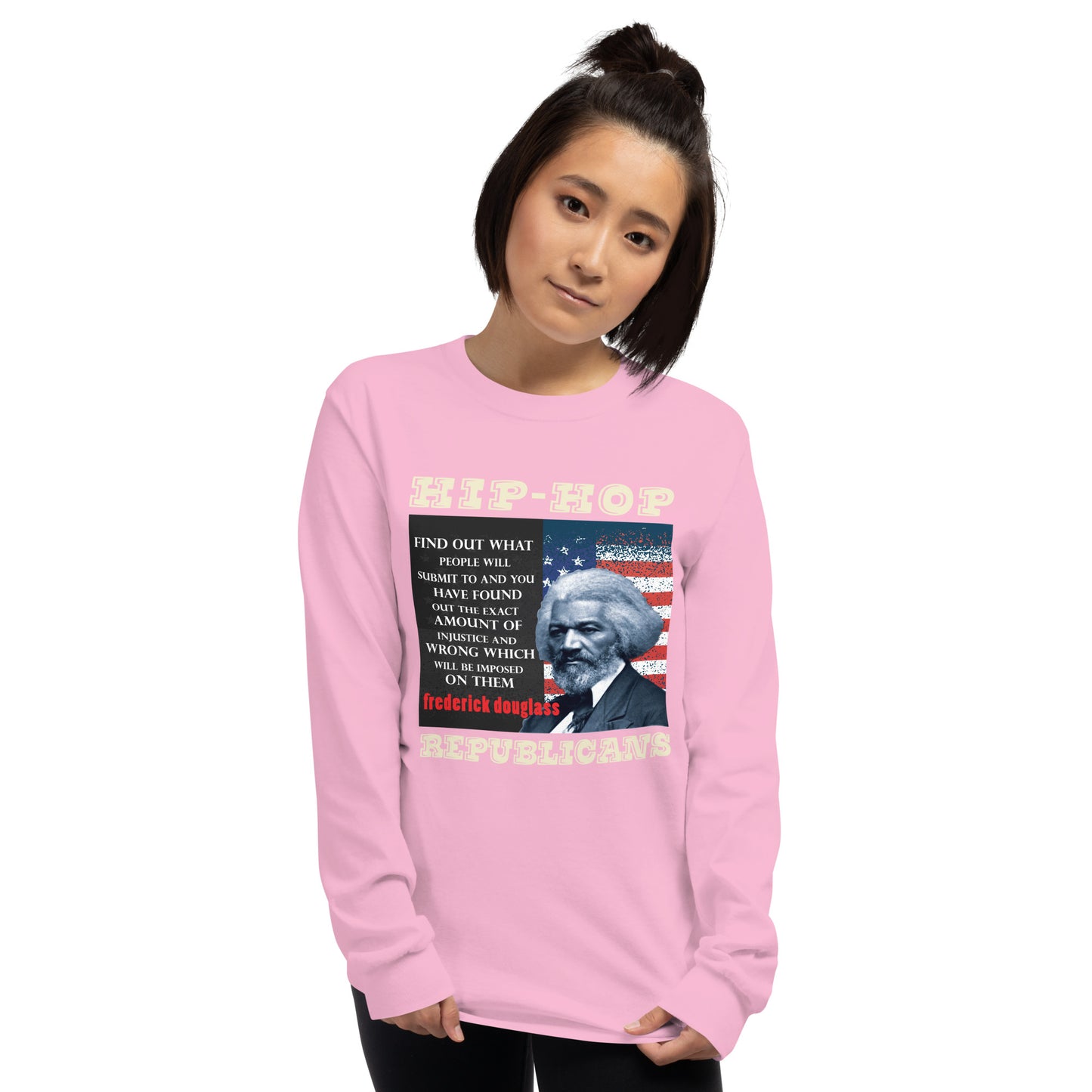 Frederick Douglass Hip-Hop Republicans Long Sleeve Shirt
