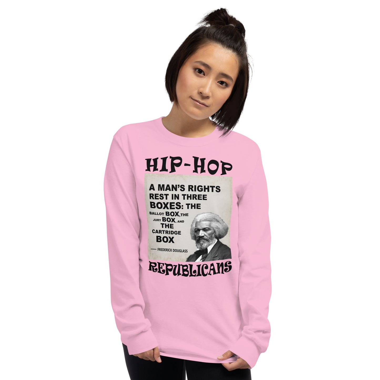 Frederick Douglass Hip-Hop Republicans Long Sleeve Shirt