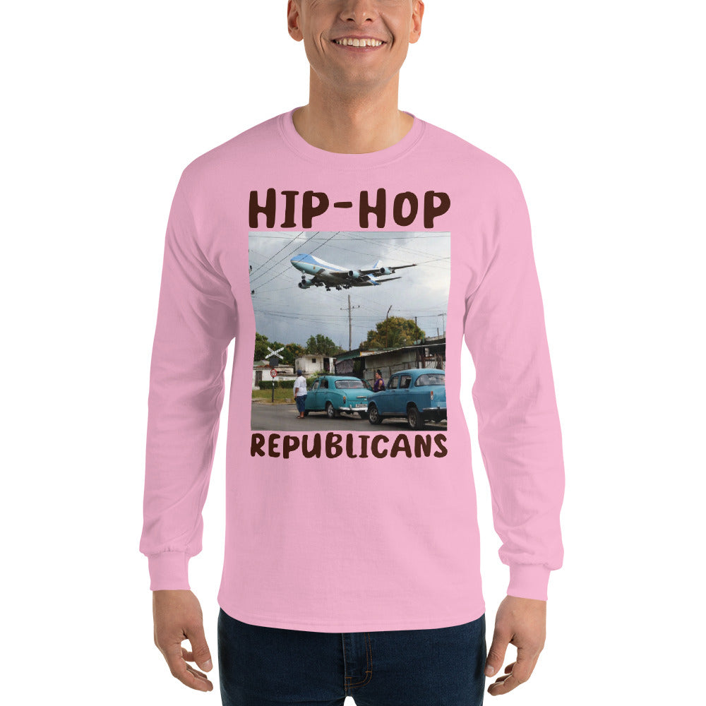 Hip-Hop Republicans Road-Scene Airplane Long Sleeve Shirt